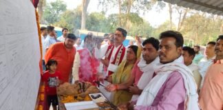 ओबरा: नगर पंचायत अध्यक्ष चांदनी ने 39 नए कार्यों का उद्घाटन किया, 68 नए कार्य प्रस्तावित है