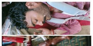 विभागीय लापरवाही से करंट की वजह से लाइनमैन पोल से गिरा