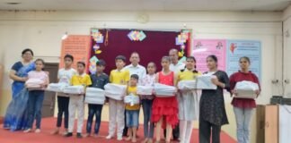 सरस्वती शिशु मंदिर में वितरित हुआ वार्षिक परीक्षा फलआज सरस्वती शिशु मंदिर नेहरू नगर