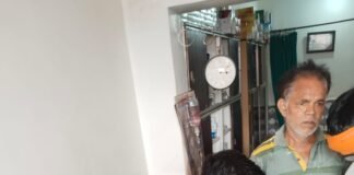 पेंटिंग के दौरान 11 हजार बोल्टेज विद्युत तार की चपेट में आकर युवक झुलस