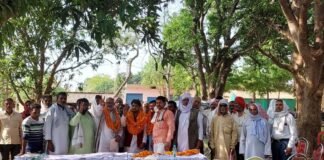 जन चौपाल में गरजे लोकसभा प्रत्याशी अरविंद कुमार भारती, बोले गरीबों के हक और हकूक के लिए लड़ता रहूंगा