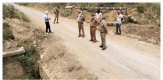 बार्डर रेलवे ट्रैक पुलिया के पास संदिग्ध परिस्थितियों में सिल पैक बोरी में अज्ञात शव पड़ा हुआ मिला